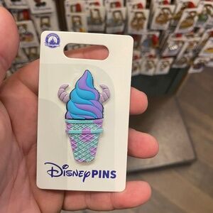 2025 Disney Parks Pin Pixar Monsters Inc Sully Ice Cream Cone Swirl Pin BNWT